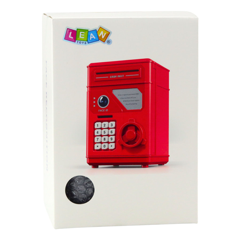 Elektronický sejf pokladnička s PIN kódem – pro děti růžový