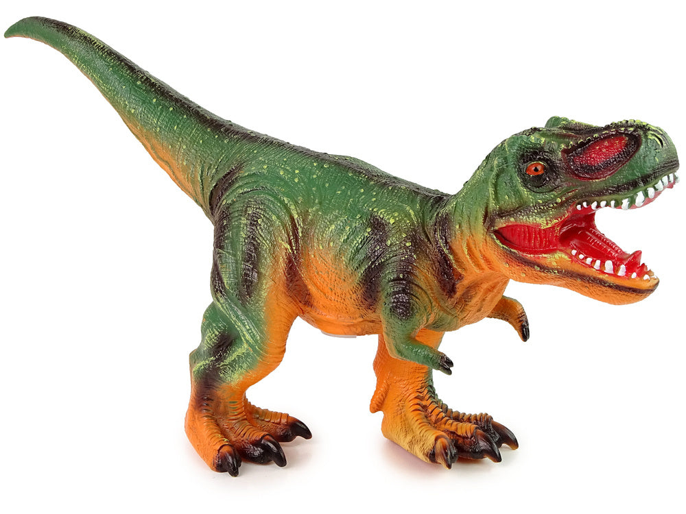 Figurka dinosaura T Rex se zvukem – 60 cm zeleno oranžová
