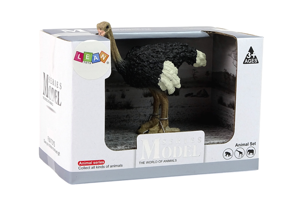 Figurka pštros 10 cm – sběratelská série Zvířata světa