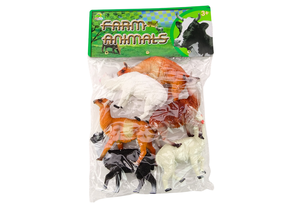 Figurky alpak a lam – farma sada 6 kusů mix barev