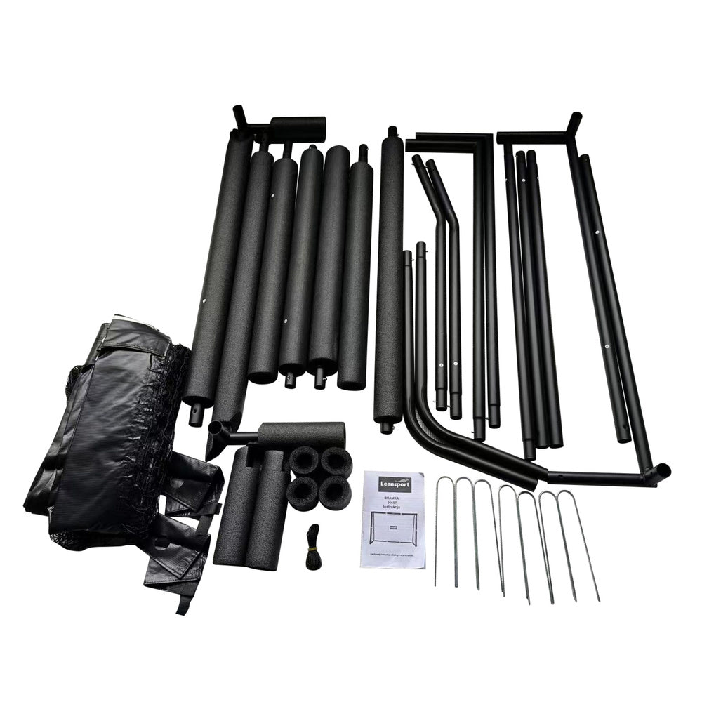 Fotbalová branka přenosná pro děti – kovová 300×200cm | černá