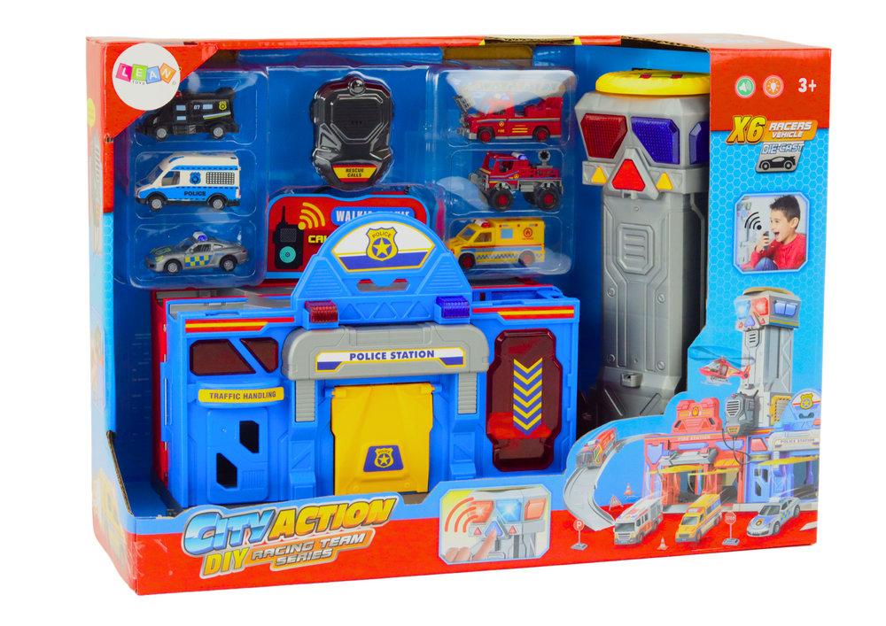 Hasičská a policejní základna s velitelským centrem a 6 vozidly