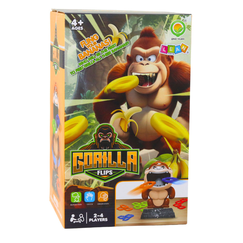 Hra na házení obručí – s otáčivým gorylem pro 2 4 hráče