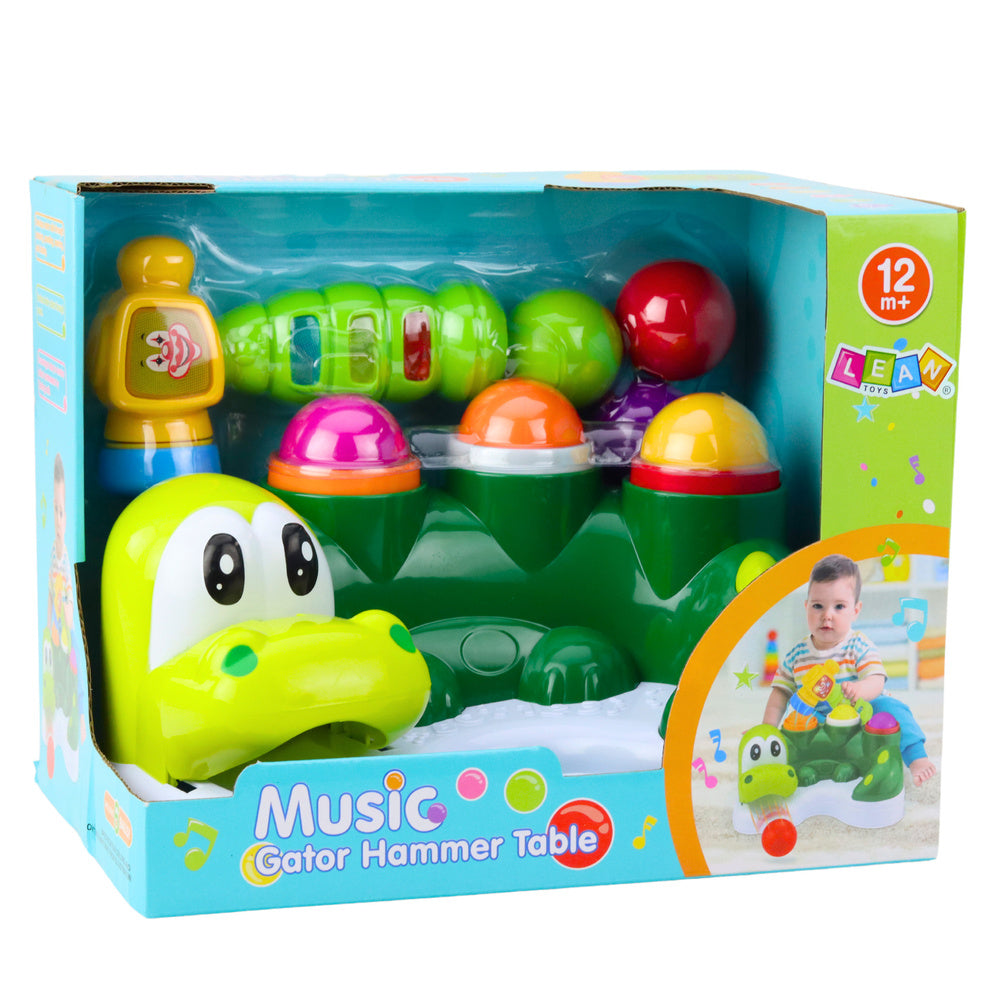 Hra na rozbíjení míčků krokodýl – s kladívkem a skluzavkou