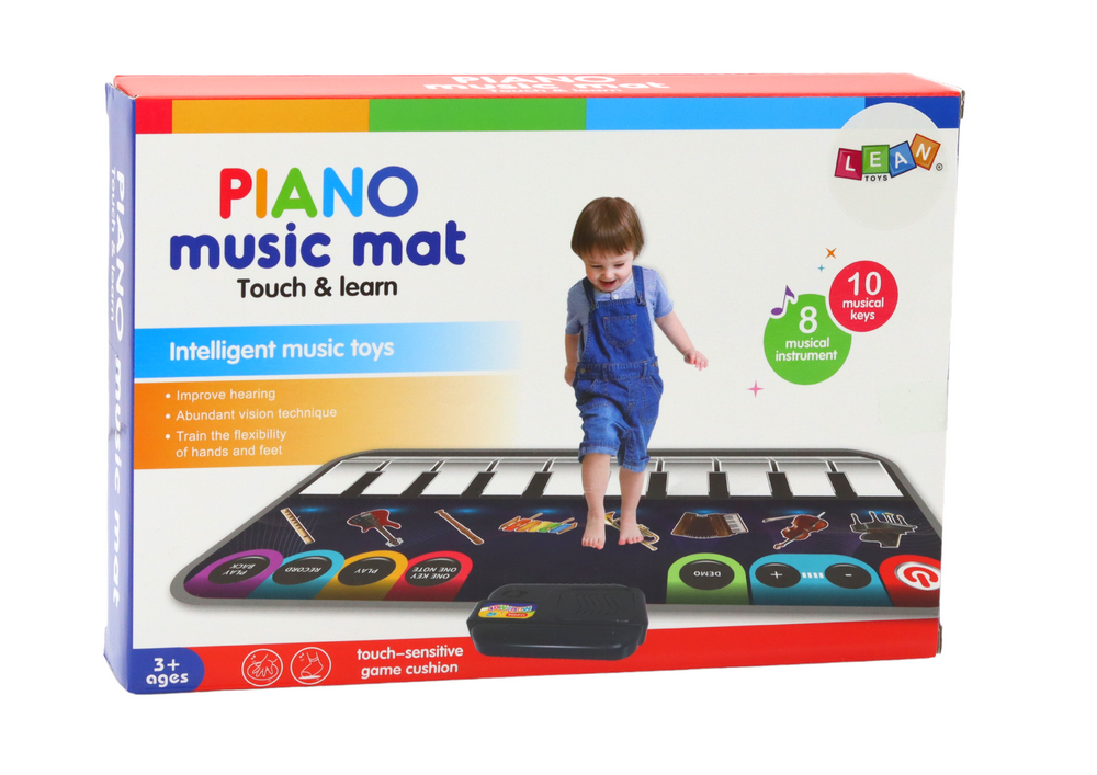 Hudební mata s pianem a nástroji – vzdělávací hračka