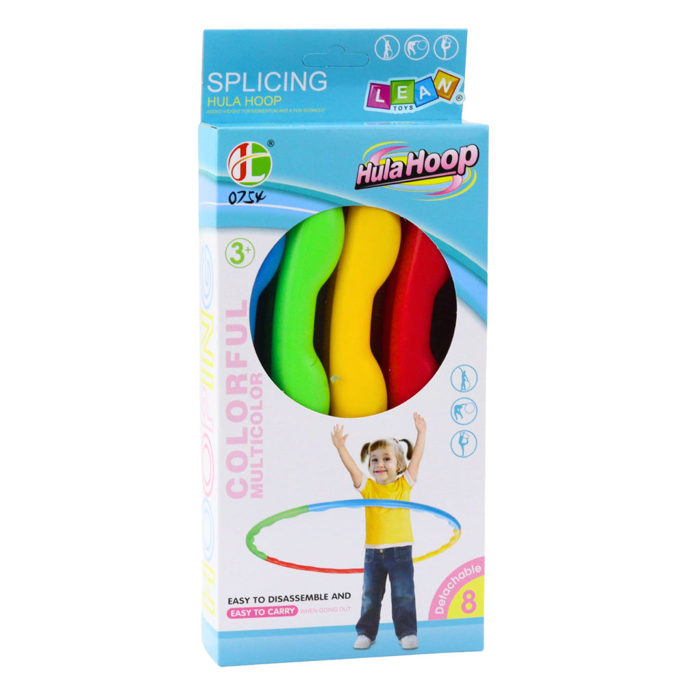 Hula hoop skládací s výstupky – 8 dílů 60cm | barevný
