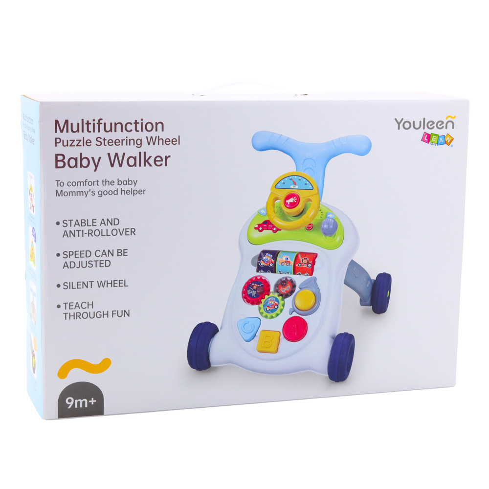 Interaktivní chodítko s volantem světla zvuky pro děti