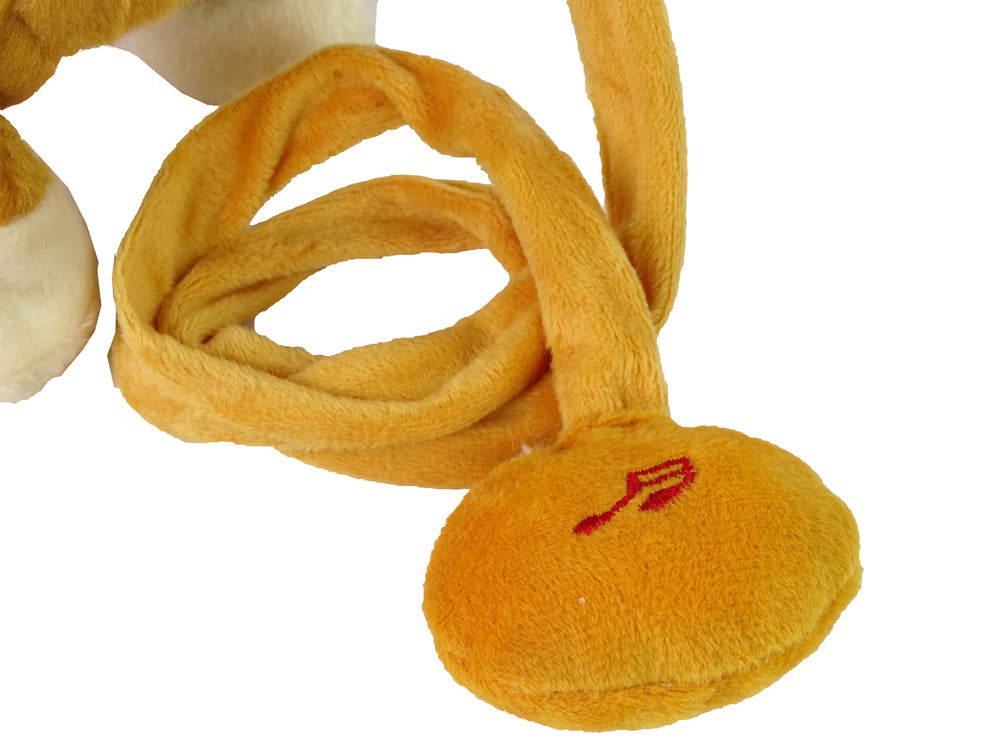 Interaktivní plyšový koník – se smyčkem a hudbou | světle hnědý