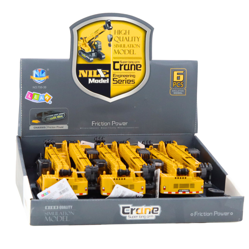 Jeřáb pásový s výsuvným ramenem – otočná kabina 360° | žlutý