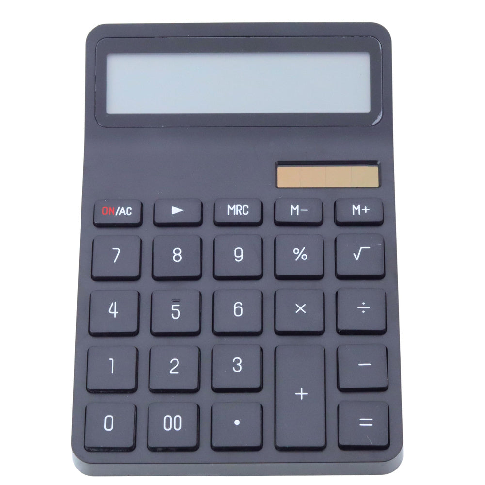 Kalkulačka biurová školní 12místná – LCD solární černá