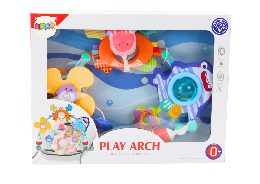 Kolotoč na postýlku s mořskými zvířátky a chrastítkem