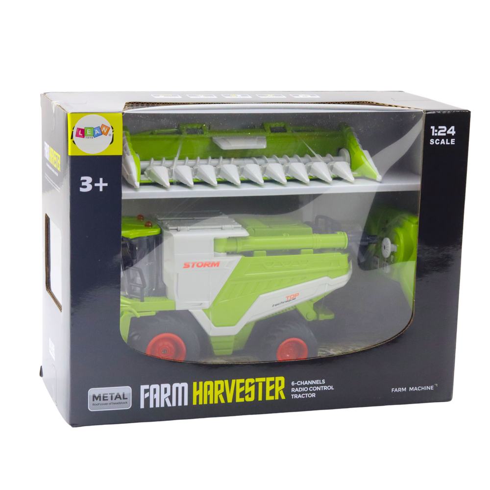 Kombajn na dálkové ovládání s hlavicí na kukuřici RC 2v1 efekt páry