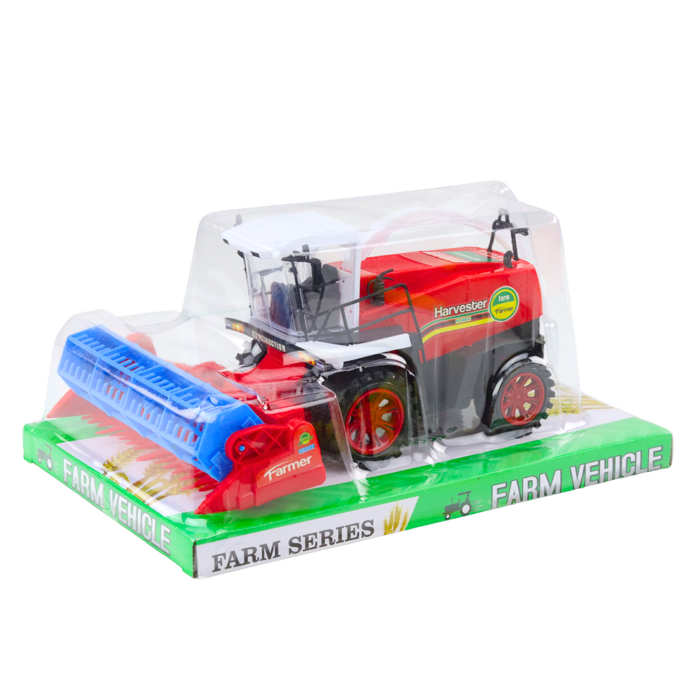 Kombajn zemědělský s pohyblivým žacím ústrojím – červený