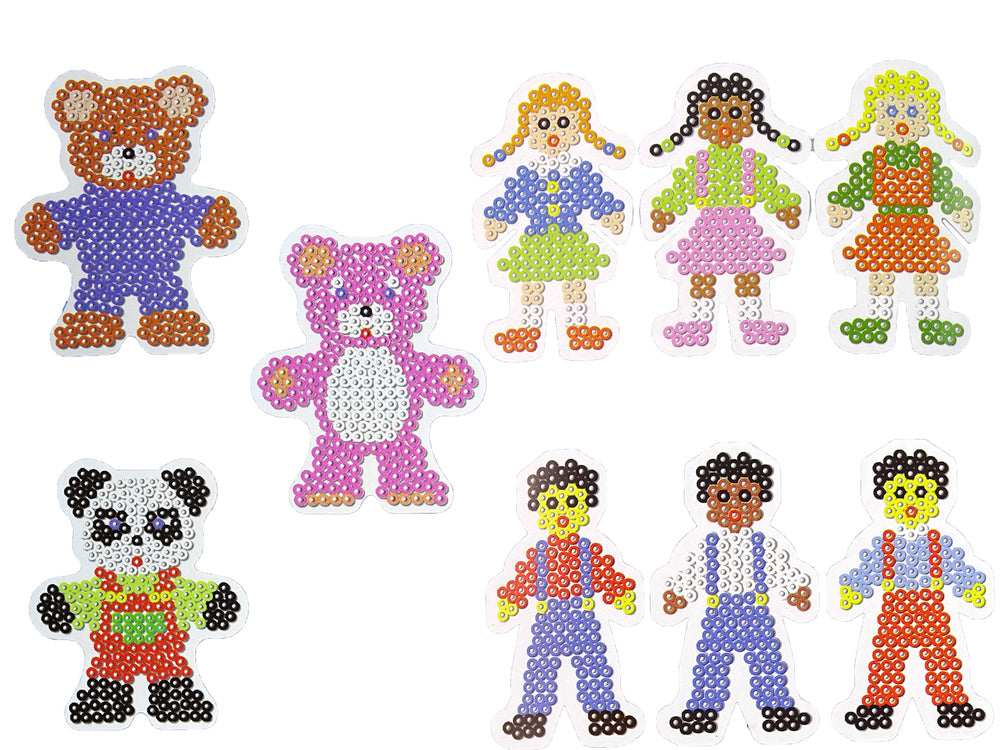 Korálky na žehlení 9000 ks – kreativní DIY sada s šablonami