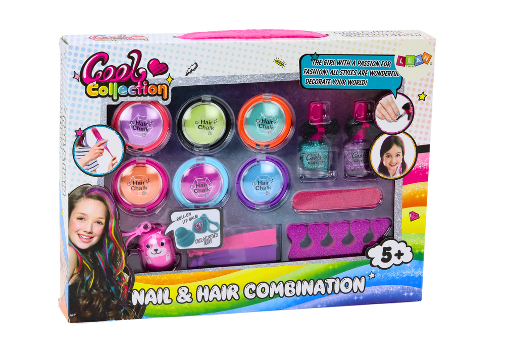 Kosmetická sada pro děti – s očními stíny a laky na nehty