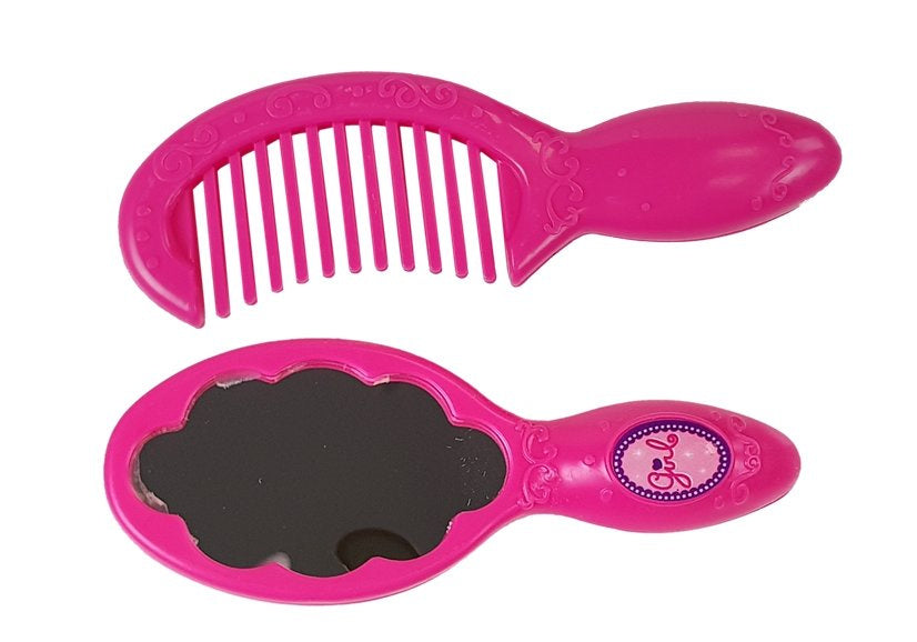 Kosmetická sada se sušičem a žehličkou na vlasy růžová