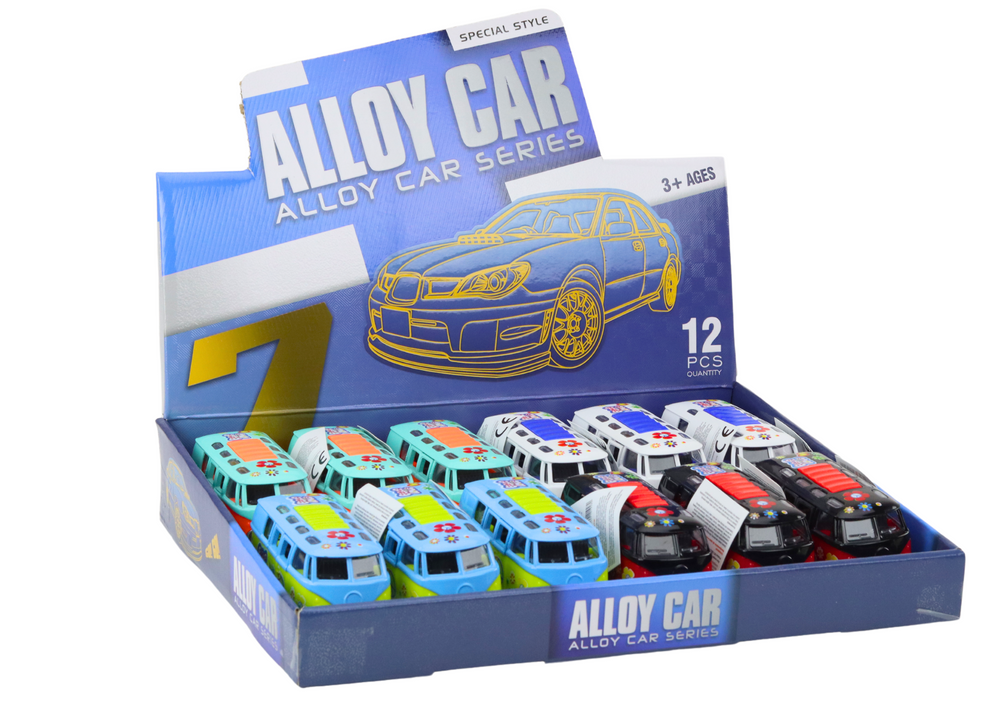 Kovový kamper 1:32 se světly a zvuky otevírací dveře