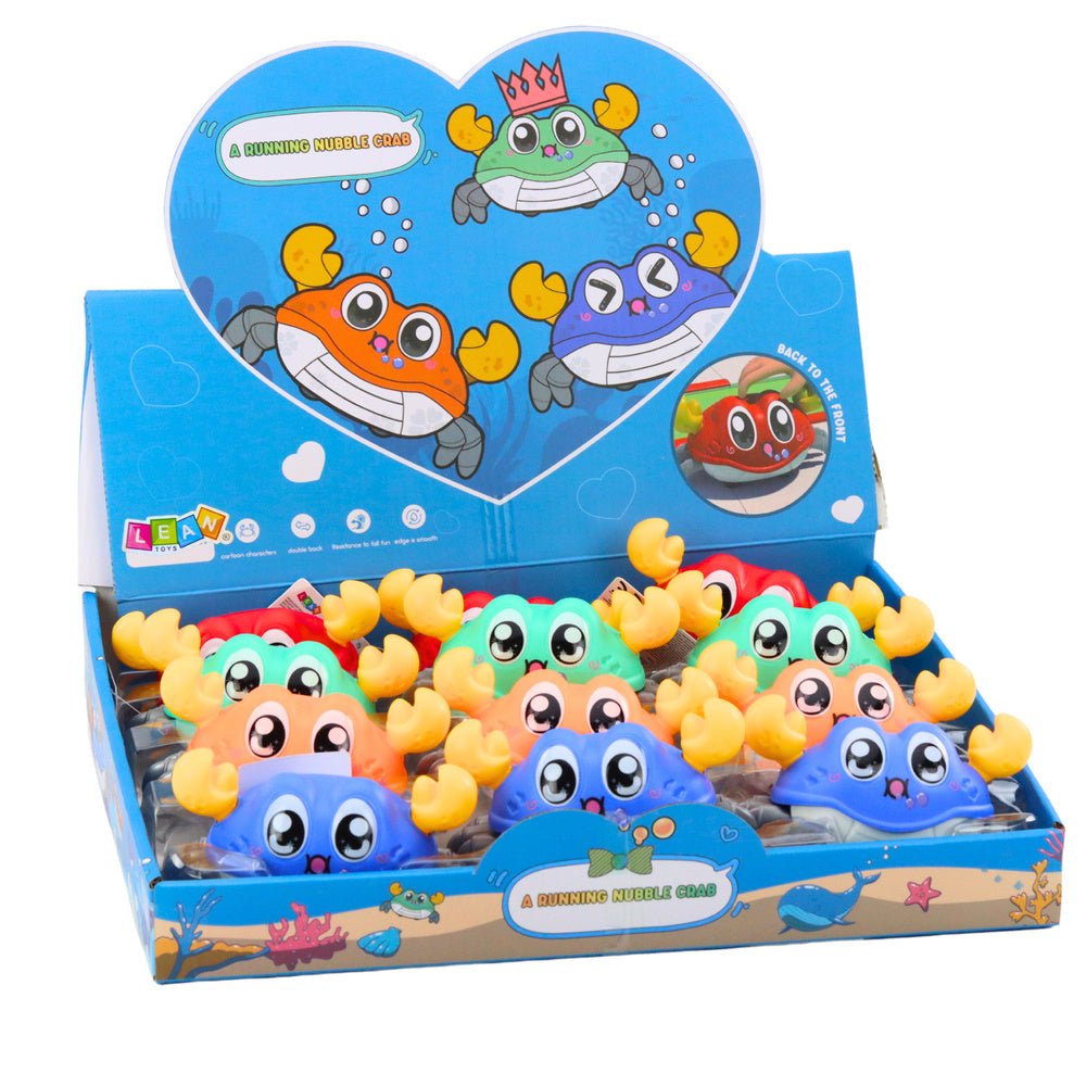 Krab interaktivní s natahováním – jezdící barevný | hračka