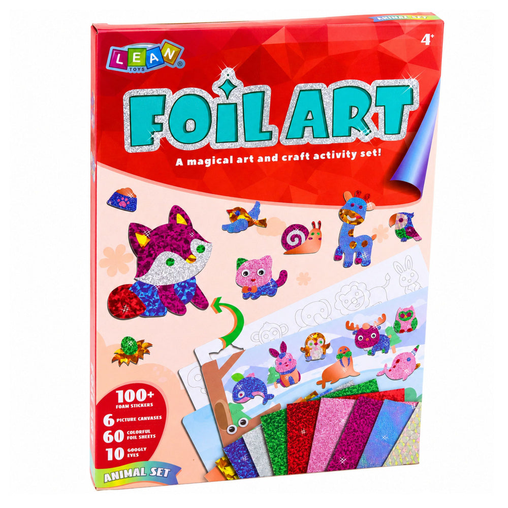 Kreativní sada Foil Art pro vyklejování lesklou fólií – 4+