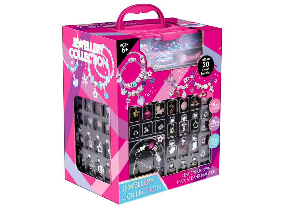 Kreativní sada na náramky – s přívěsky a korálky