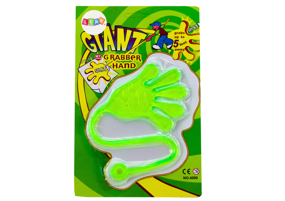 Lepivá ruka sliz zelená – elastická hračka