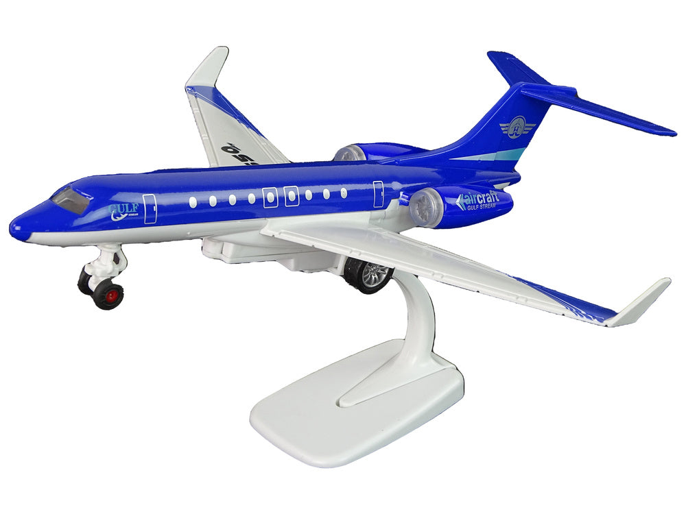 Letadlo pasažérské G 650 – kovové se zvuky a světly | modré