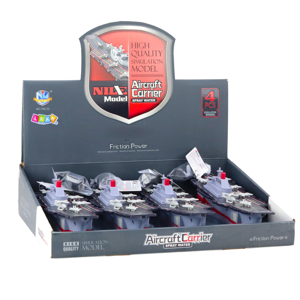 Letadlová loď vojenská – s pohonem a efektem lití vody