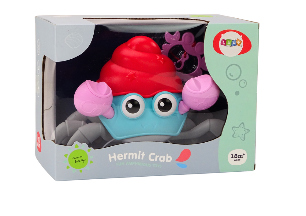 Lezoucí krab na natahování barevný s provázkem interaktivní