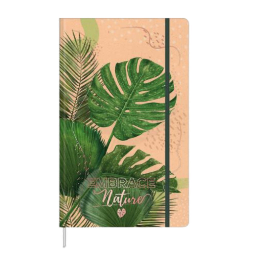 Linkovaný zápisník A5 s gumičkou – monstery 80 stran