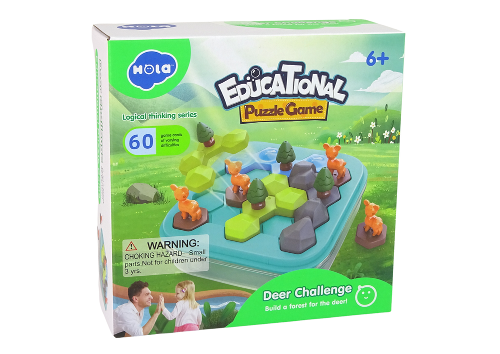 Logická skládačka Tetris – s lesními zvířaty a stromy