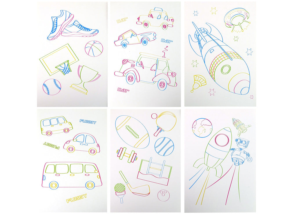 Magická podsvícená kreslicí tabulka s 3D brýlemi modrá