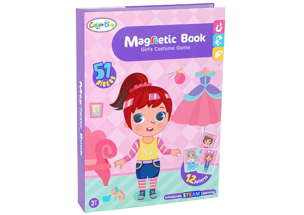 Magnetická skládačka kniha kostýmů – 51 dílků | hračka