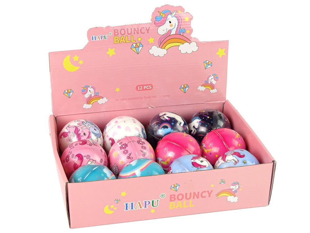 Měkký míček s jednorožcem 7 cm – dětská hračka | různé barvy