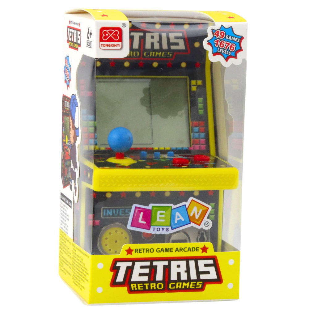 Mini herní automat Tetris – 49 her 1676 úrovní | žlutý