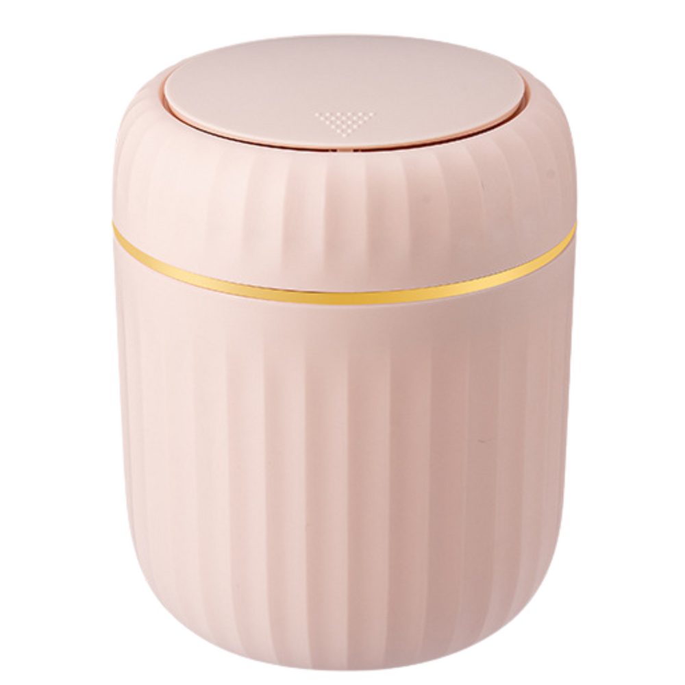 Mini odpadkový koš s otvírací pokličkou univerzální růžový
