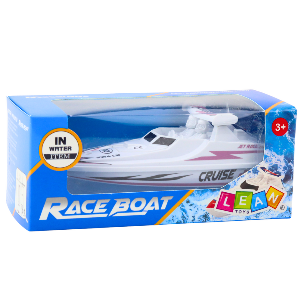 Motorová loď na baterie – plovoucí vodní hračka | bílá