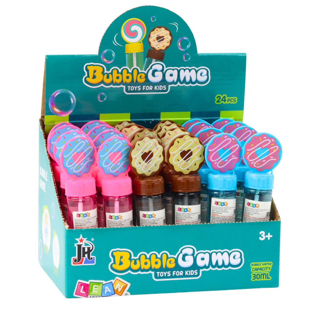 Mýdlové bubliny donut s trojitou hůlkou – 30ml mix barev