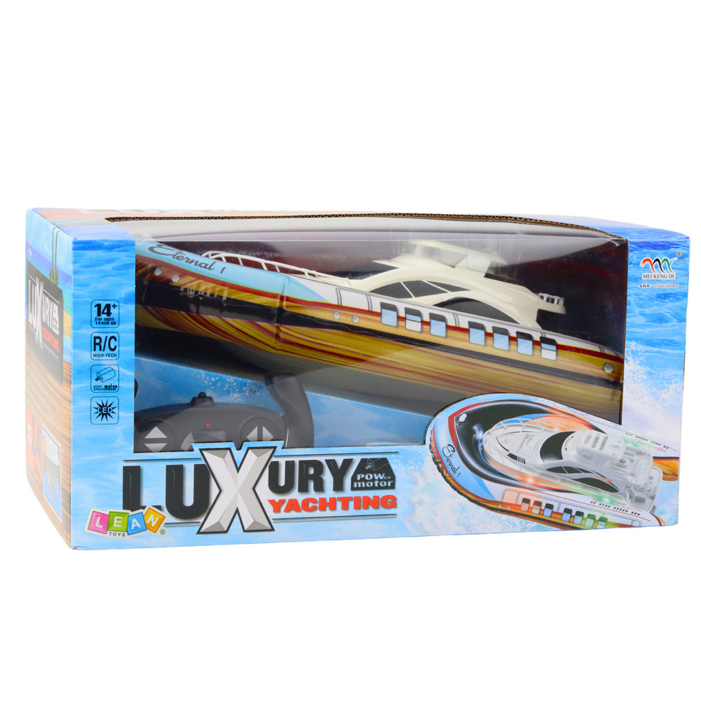 Nafukovací jacht na dálkové ovládání RC s LED osvětlením