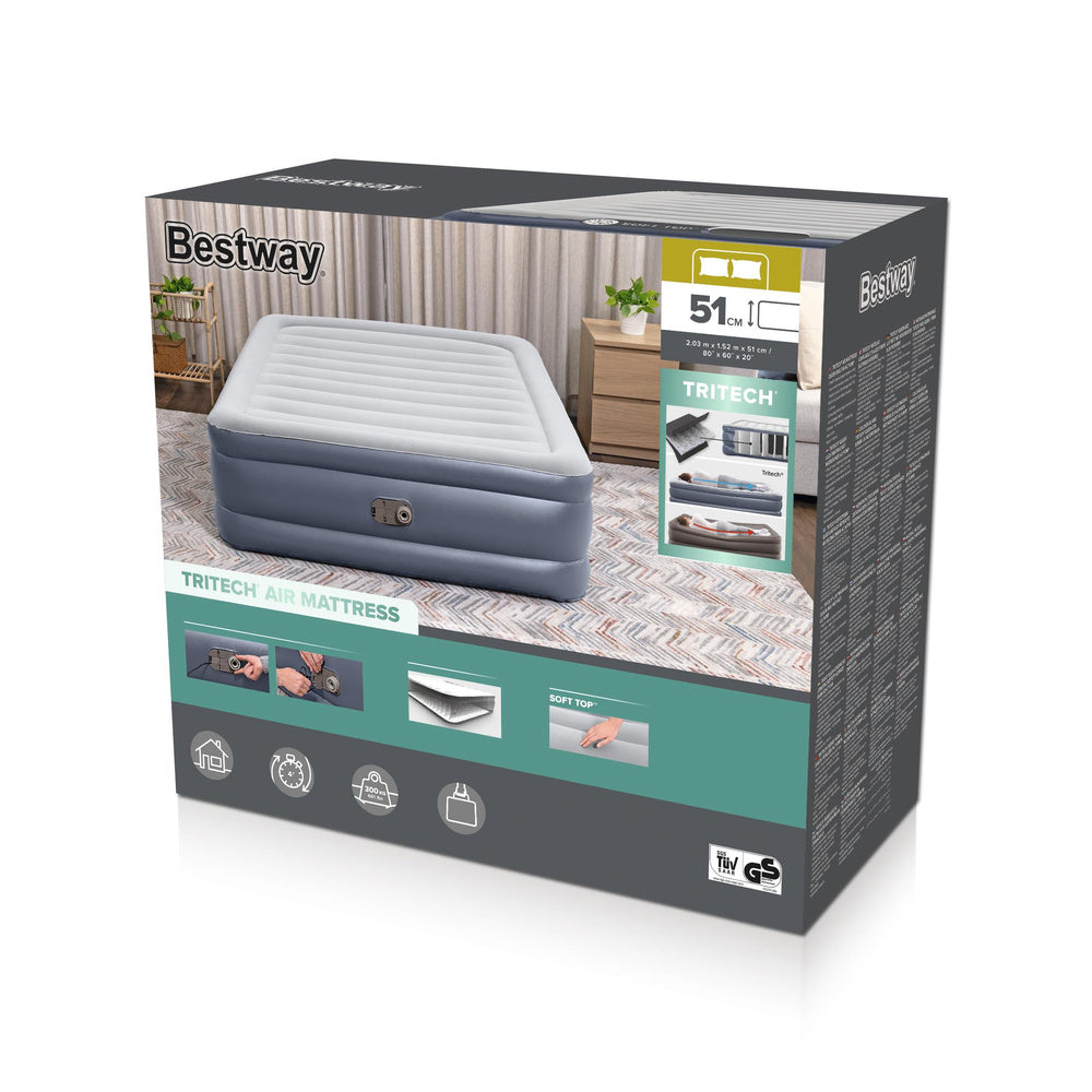 Nafukovací matrace 203 x 152 x 51 cm s elektrickou pumpou – Bestway