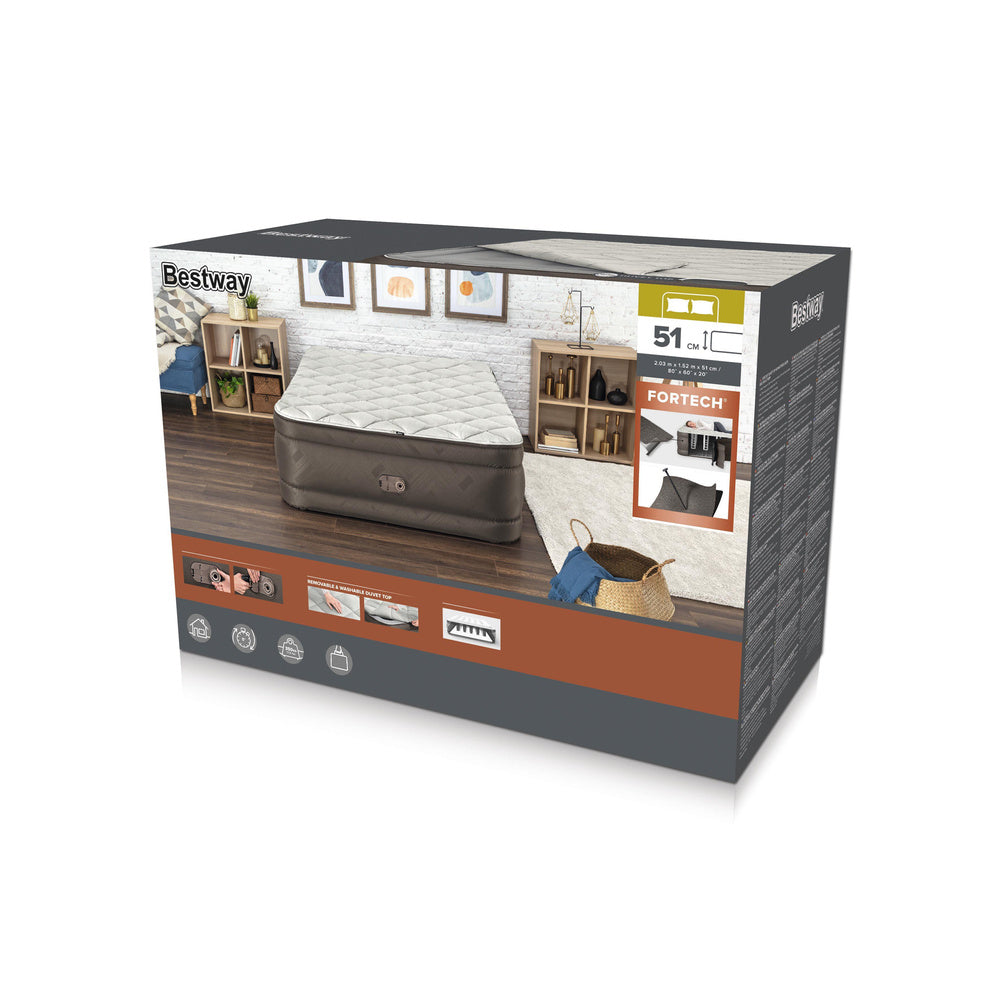 Nafukovací matrace s elektrickou pumpou – 203x152 cm | Bestway