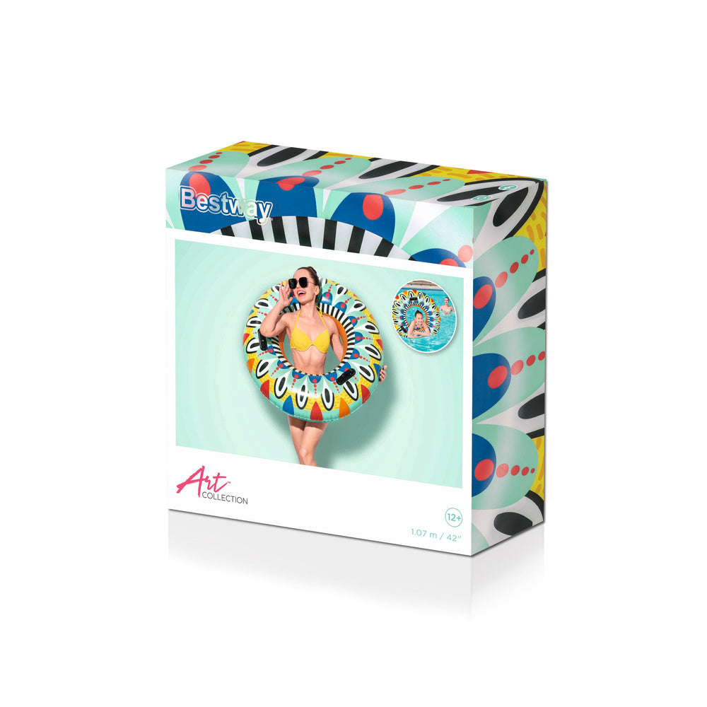 Nafukovací plavací kruh 107 cm s opravnou soupravou – Bestway