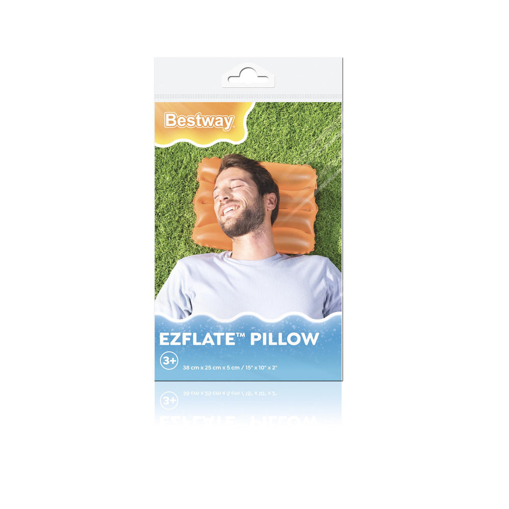 Nafukovací polštář 38x25 cm – oranžový | Bestway 52127