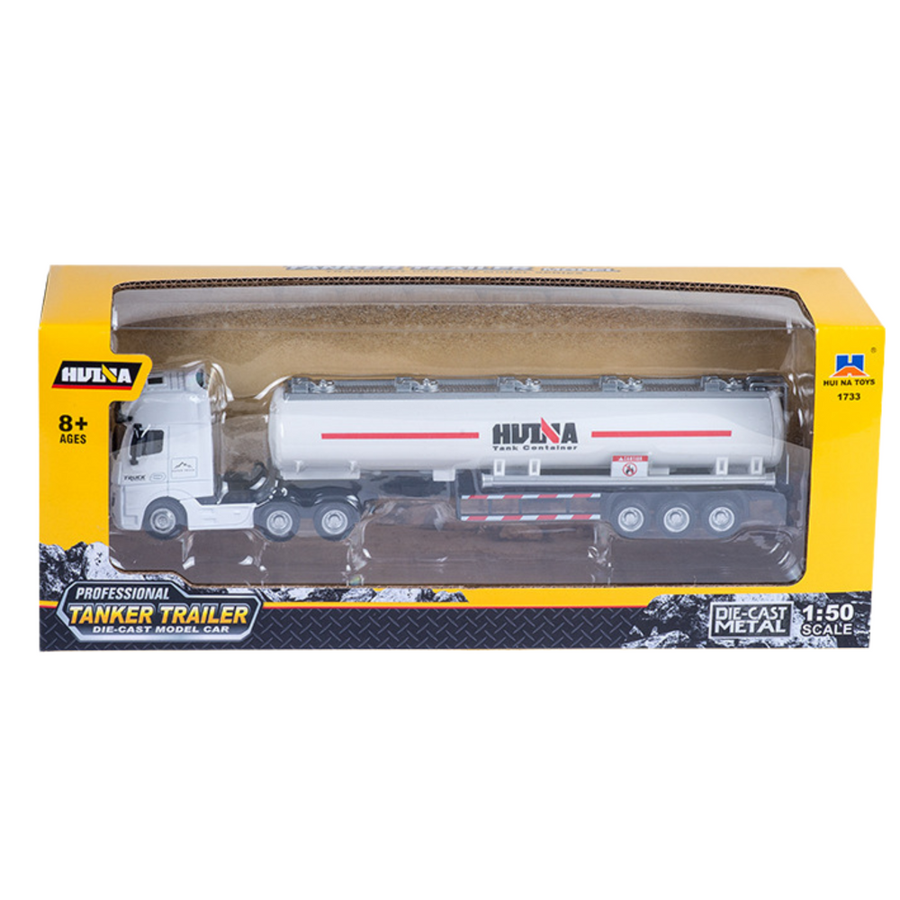 Nákladní auto cisterna kovové – pohyblivé díly bílá 1:50