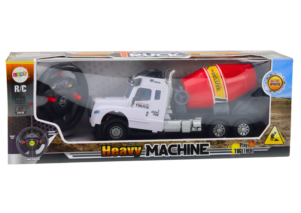 Nákladní auto domíchávač RC na dálkové ovládání se světly a zvuky žluté