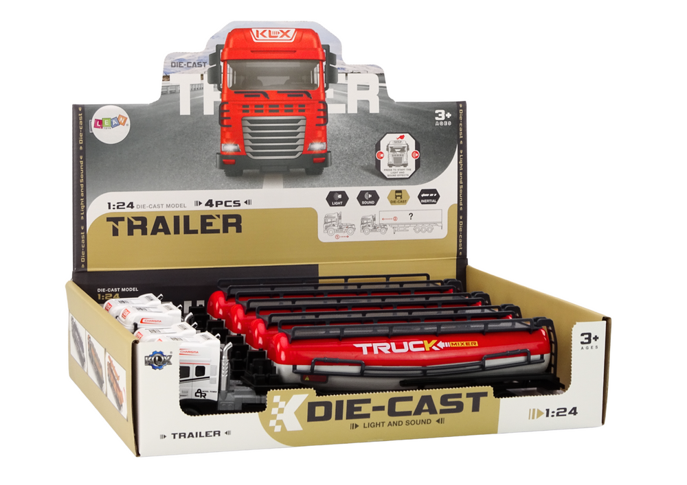 Nákladní auto s cisternou TIR 1:24 se světly a zvuky