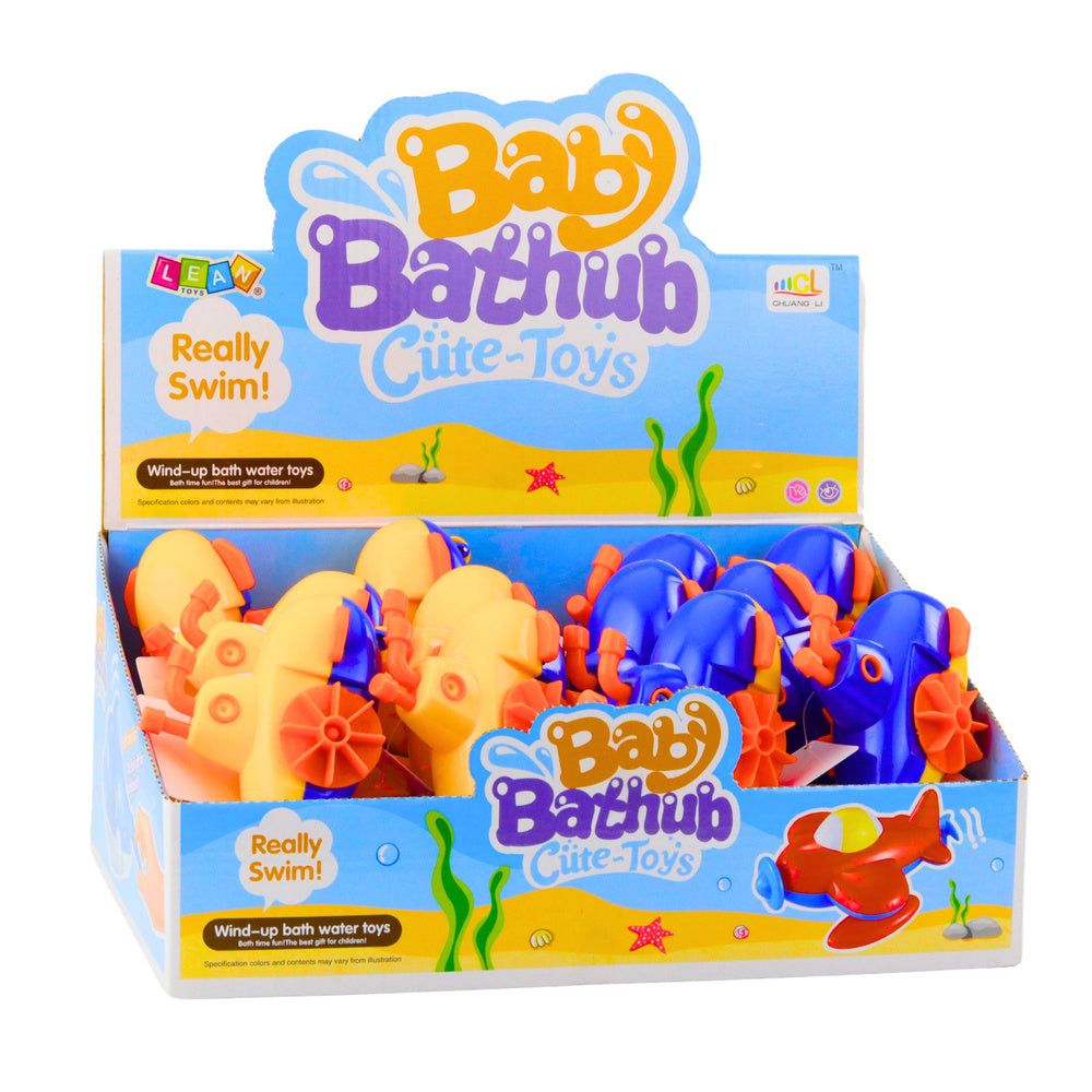 Nakręcana ponorka do koupele – hračka žluto modrá