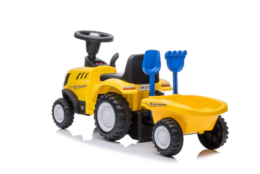 Odrážedlo traktor se zvuky a světlem New Holland 658T žluté