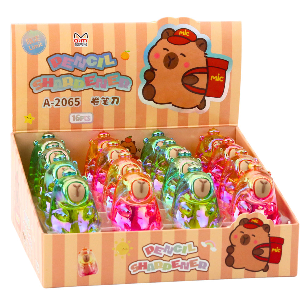 Ořezávátko kapybara barevné mix pro tužky a pastelky