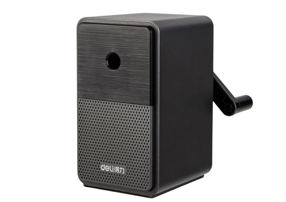 Ořezávátko na kliku s nádobkou a regulací ostří černé