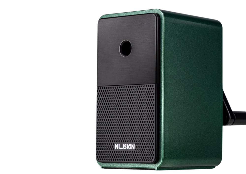 Ořezávátko s kličkou a nádobkou na hobliny regulace ostří zelené